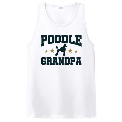 Poodle Grandpa Dog Papa Grandfather Standard Poodle PosiCharge Competitor Tank