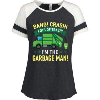 Proud Garbage Dump Truck Driver Recycle Trash Reuse Gift Enza Ladies Jersey Colorblock Tee