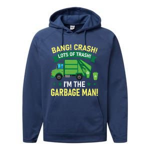 Proud Garbage Dump Truck Driver Recycle Trash Reuse Gift Performance Fleece Hoodie