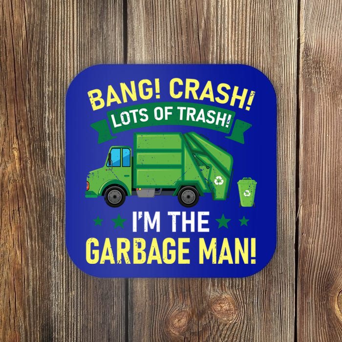 Proud Garbage Dump Truck Driver Recycle Trash Reuse Funny Gift Coaster