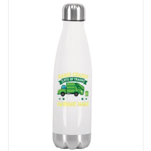 Proud Garbage Dump Truck Driver Recycle Trash Reuse Funny Gift Stainless Steel Insulated Water Bottle