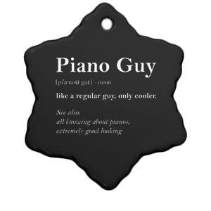 Piano Guy Definition Funny Boy Piano Gift Piano Player Ceramic Star Ornament