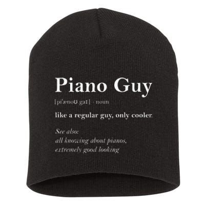 Piano Guy Definition Piano Player Short Acrylic Beanie