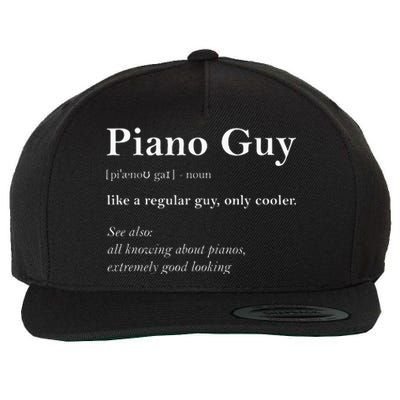 Piano Guy Definition Piano Player Wool Snapback Cap