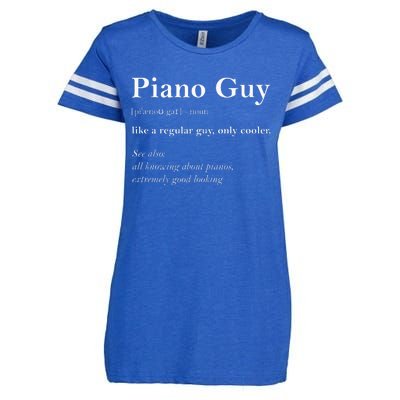 Piano Guy Definition Piano Player Enza Ladies Jersey Football T-Shirt