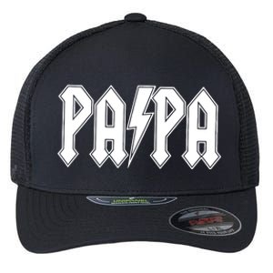 Papa Grandpa Dad Father’s Day Gift Flexfit Unipanel Trucker Cap