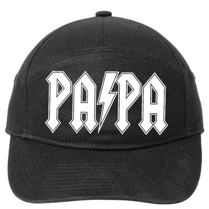 Papa Grandpa Dad Father’s Day Gift 7-Panel Snapback Hat