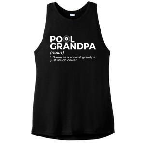 Pool Grandpa Definition Funny Billiards Funny Gift Ladies PosiCharge Tri-Blend Wicking Tank