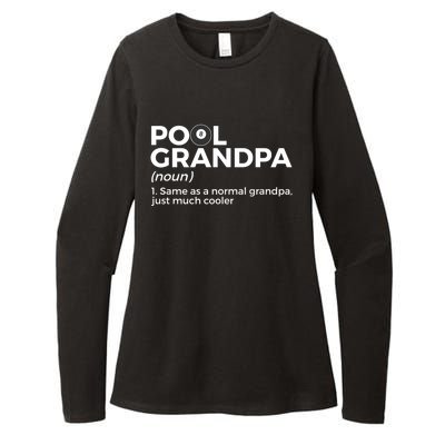 Pool Grandpa Definition Funny Billiards Funny Gift Womens CVC Long Sleeve Shirt