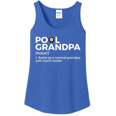 Pool Grandpa Definition Funny Billiards Funny Gift Ladies Essential Tank