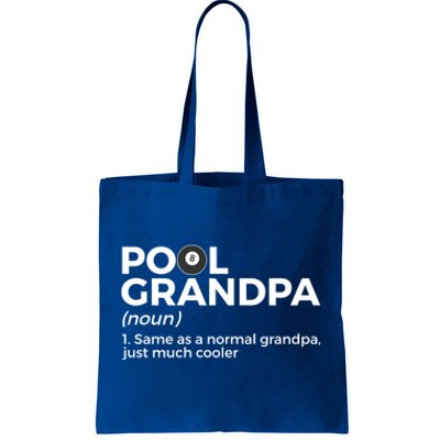 Pool Grandpa Definition Funny Billiards Funny Gift Tote Bag