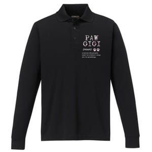 Paw Gigi Dog Grandma For Christmas MotherS Day Sweatshirt Performance Long Sleeve Polo