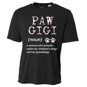 Paw Gigi Dog Grandma For Christmas MotherS Day Sweatshirt Cooling Performance Crew T-Shirt