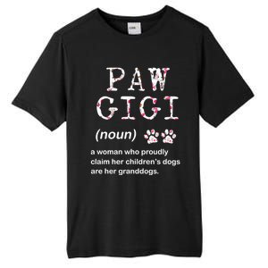 Paw Gigi Dog Grandma For Christmas MotherS Day Sweatshirt Tall Fusion ChromaSoft Performance T-Shirt