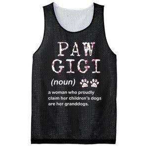 Paw Gigi Dog Grandma For Christmas MotherS Day Sweatshirt Mesh Reversible Basketball Jersey Tank