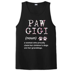 Paw Gigi Dog Grandma For Christmas MotherS Day Sweatshirt PosiCharge Competitor Tank