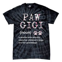 Paw Gigi Dog Grandma For Christmas MotherS Day Sweatshirt Tie-Dye T-Shirt