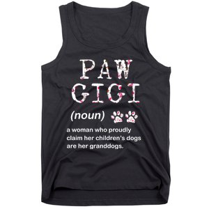 Paw Gigi Dog Grandma For Christmas MotherS Day Sweatshirt Tank Top