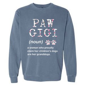 Paw Gigi Dog Grandma For Christmas MotherS Day Sweatshirt Garment-Dyed Sweatshirt