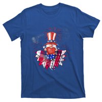 Patriotic Gnome Design Heart Sunflower Americas Independence Gift T-Shirt