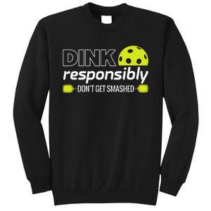 Pickleball Grandma Dink Responsibly Funny Player Sweatshirt