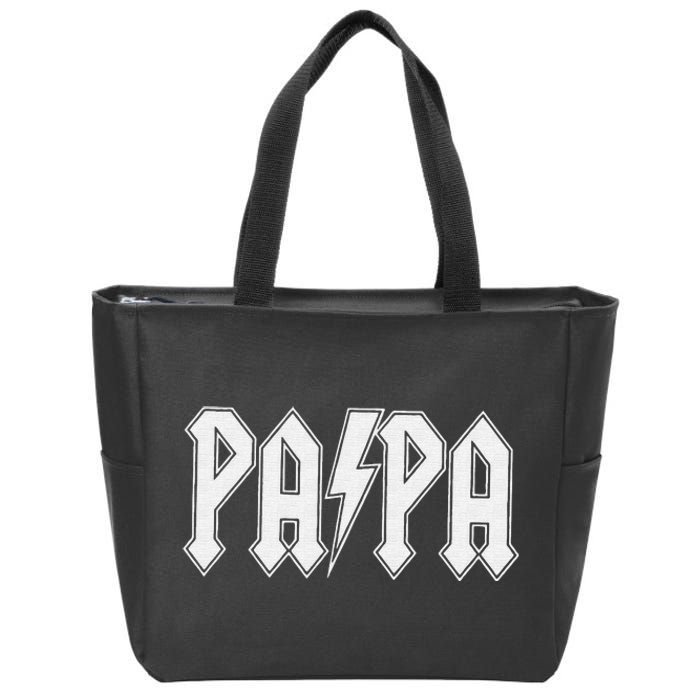 Papa Grandpa Dad Father’s Day Zip Tote Bag