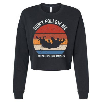 Pool Guy Design for Swimming Pool and Pool Cleaner Cropped Pullover Crew