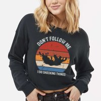 Pool Guy Design for Swimming Pool and Pool Cleaner Cropped Pullover Crew