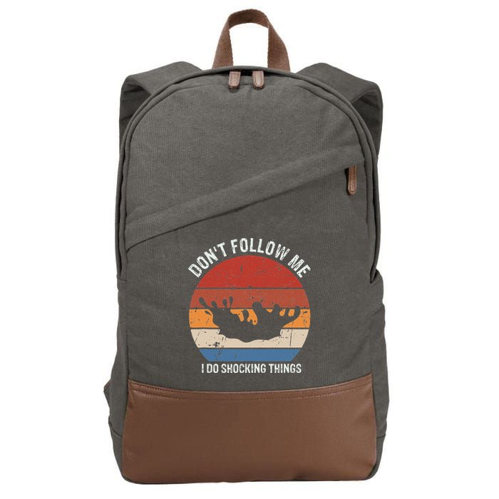 Pool Guy Design for Swimming Pool and Pool Cleaner Cotton Canvas Backpack