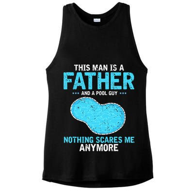 Pool Guy Design for Swimming Pool and Pool Cleaner Ladies PosiCharge Tri-Blend Wicking Tank