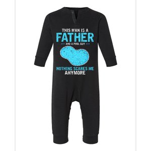 Pool Guy Design for Swimming Pool and Pool Cleaner Infant Fleece One Piece