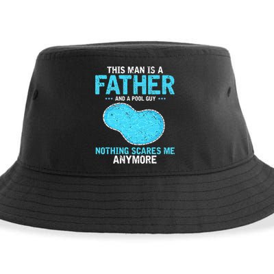 Pool Guy Design for Swimming Pool and Pool Cleaner Sustainable Bucket Hat