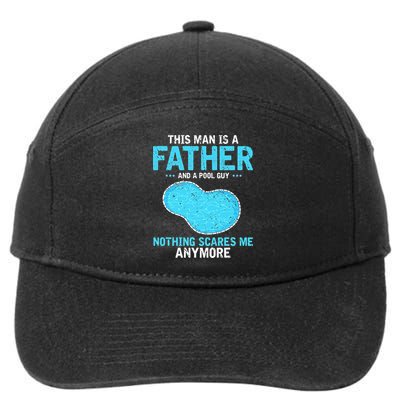Pool Guy Design for Swimming Pool and Pool Cleaner 7-Panel Snapback Hat