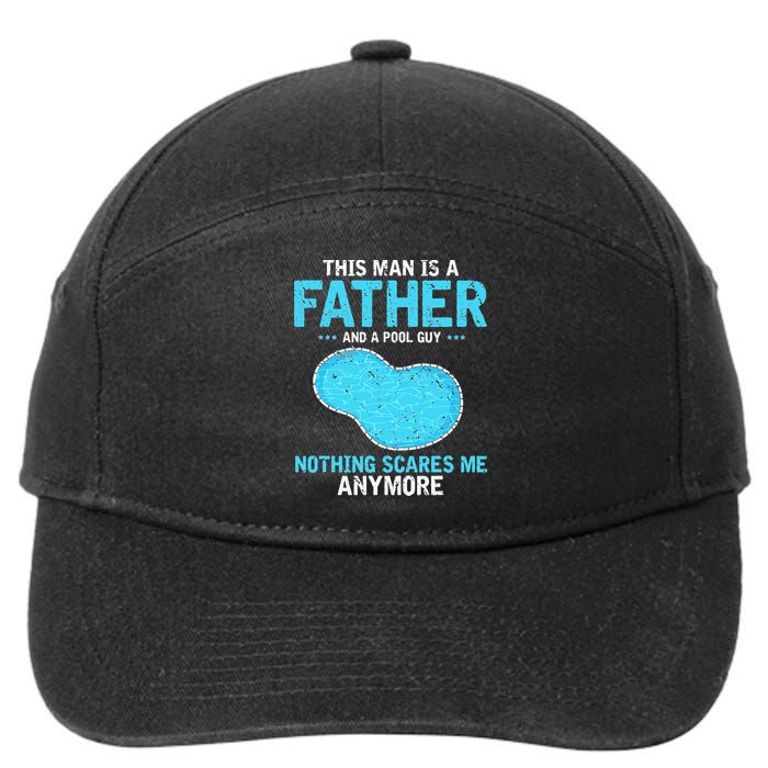 Pool Guy Design for Swimming Pool and Pool Cleaner 7-Panel Snapback Hat