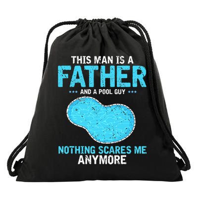 Pool Guy Design for Swimming Pool and Pool Cleaner Drawstring Bag