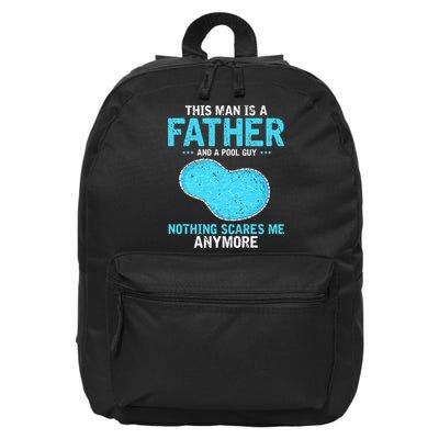 Pool Guy Design for Swimming Pool and Pool Cleaner 16 in Basic Backpack
