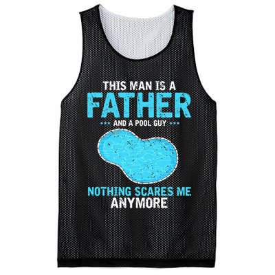 Pool Guy Design for Swimming Pool and Pool Cleaner Mesh Reversible Basketball Jersey Tank