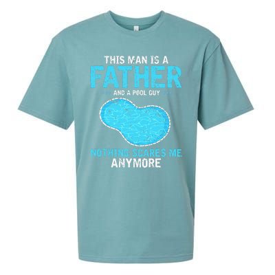 Pool Guy Design for Swimming Pool and Pool Cleaner Sueded Cloud Jersey T-Shirt