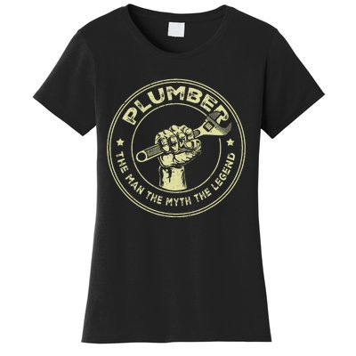 Plumbing Graphic Design Plumber Dad Women's T-Shirt