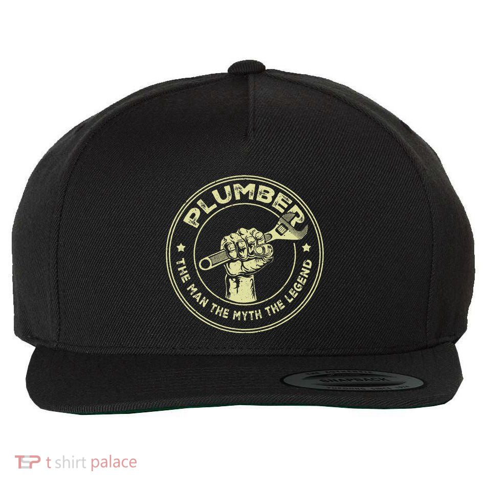 Plumbing Graphic Design Plumber Dad Wool Snapback Cap