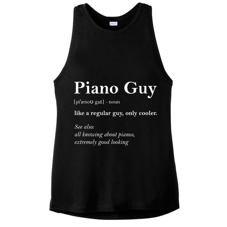 Piano Guy Definition Gift Funny Boy Piano Gift Piano Player Gift Ladies PosiCharge Tri-Blend Wicking Tank