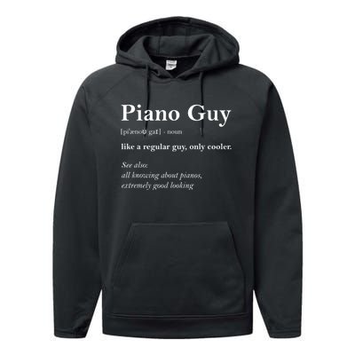 Piano Guy Definition Gift Funny Boy Piano Gift Piano Player Gift Performance Fleece Hoodie