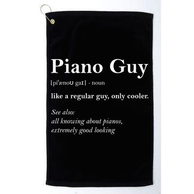 Piano Guy Definition Gift Funny Boy Piano Gift Piano Player Gift Golf Towel