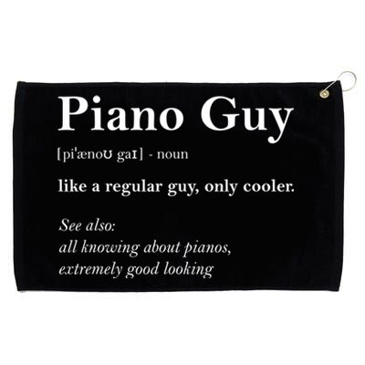 Piano Guy Definition Gift Funny Boy Piano Gift Piano Player Gift Grommeted Golf Towel