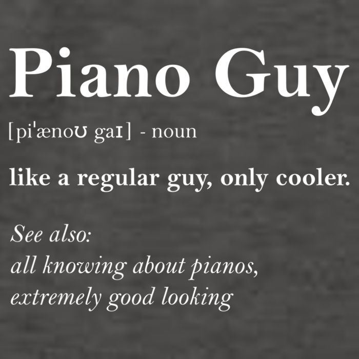 Piano Guy Definition Gift Funny Boy Piano Gift Piano Player Gift Vector Backpack
