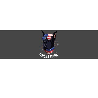 Patriotic Great Dane 4th Of July USA Funny Great Dane Bumper Sticker