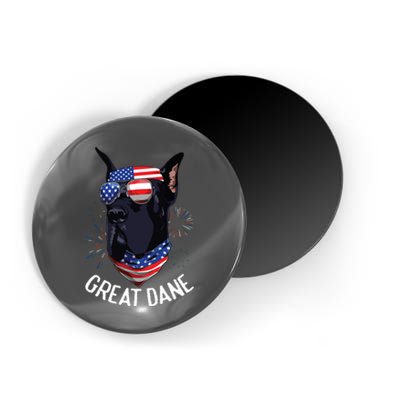 Patriotic Great Dane 4th Of July USA Funny Great Dane Magnet