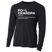 Pool Grandpa Definition Funny Billiards Gift Cooling Performance Long Sleeve Crew