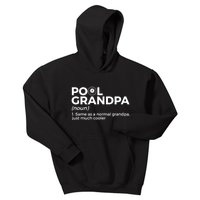 Pool Grandpa Definition Funny Billiards Gift Kids Hoodie