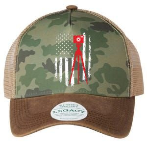 Photographer Gift Distressed American Flag Photographer Legacy Tie Dye Trucker Hat